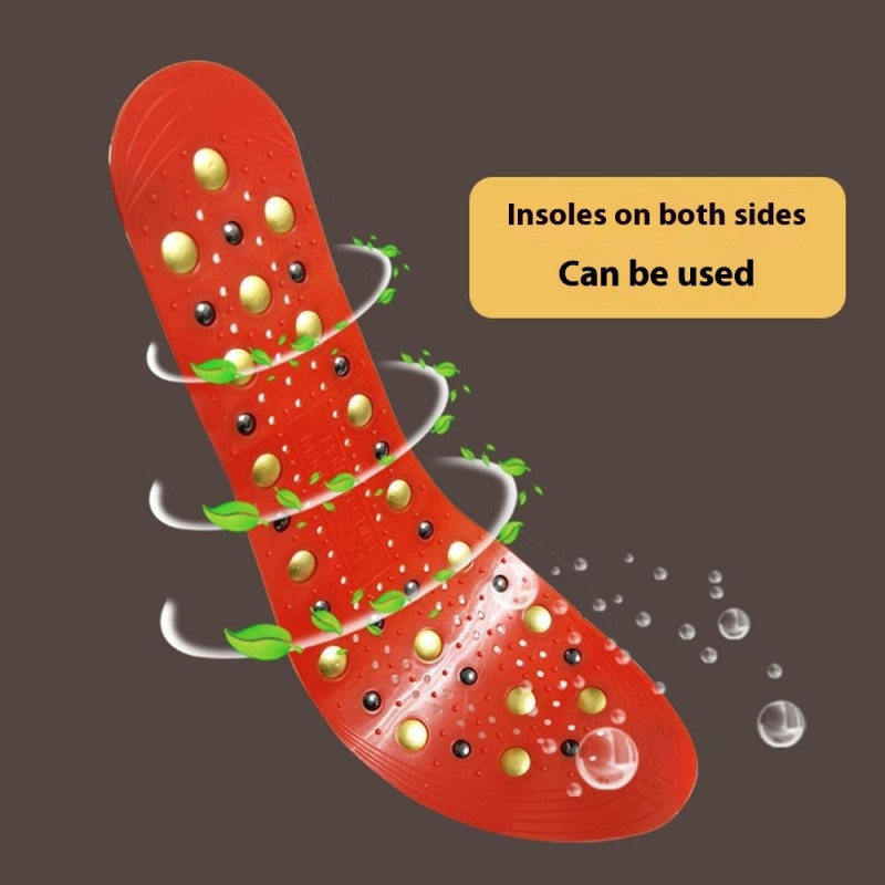 1 par innleggssåler Magnetiske innleggssåler Massasje Sirkulasjon Akupunktur Fotmassasje