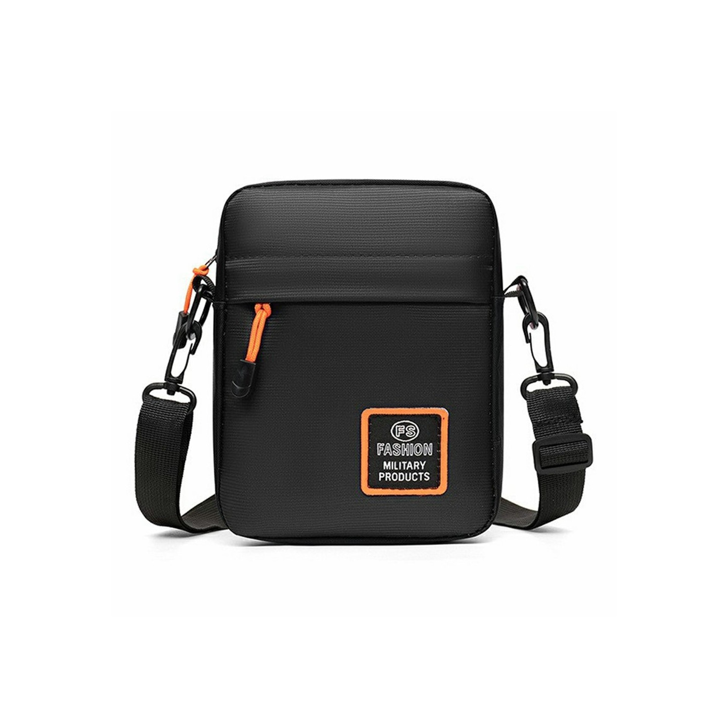 Bag Shoulder Bag Oxford Fabric Sport Casual Shoulder Bag Messenger Bag - Black