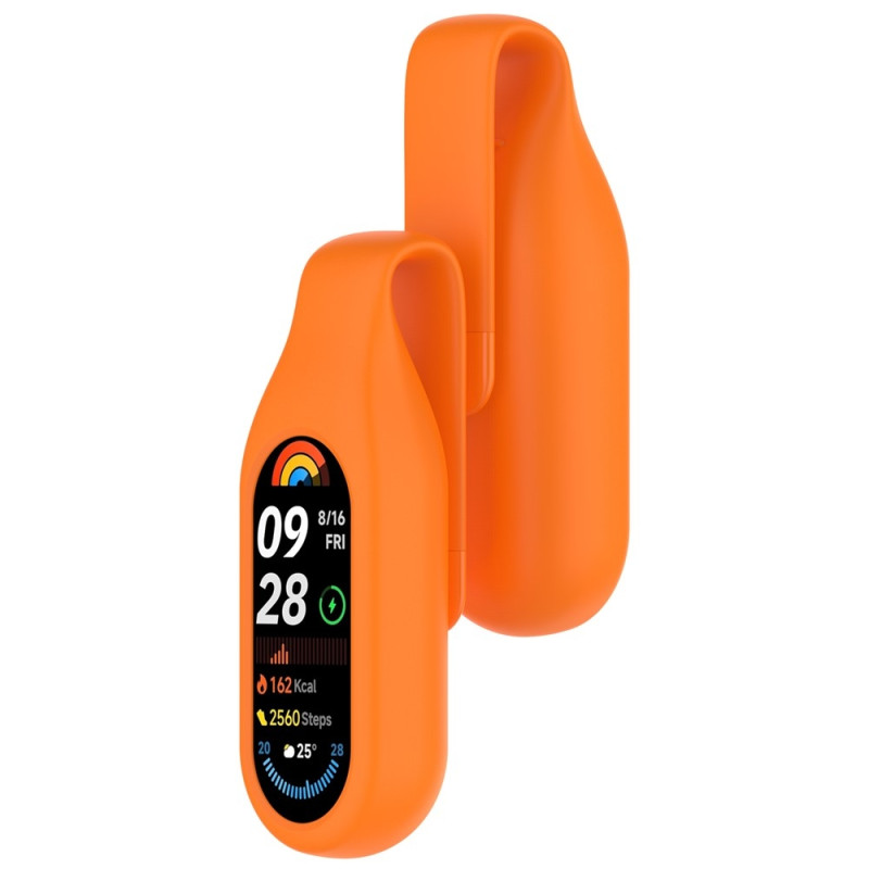 Til Xiaomi Smart Band 10/9/8 Etui Smart Watch Silikone Beskyttelsesholder - Orange