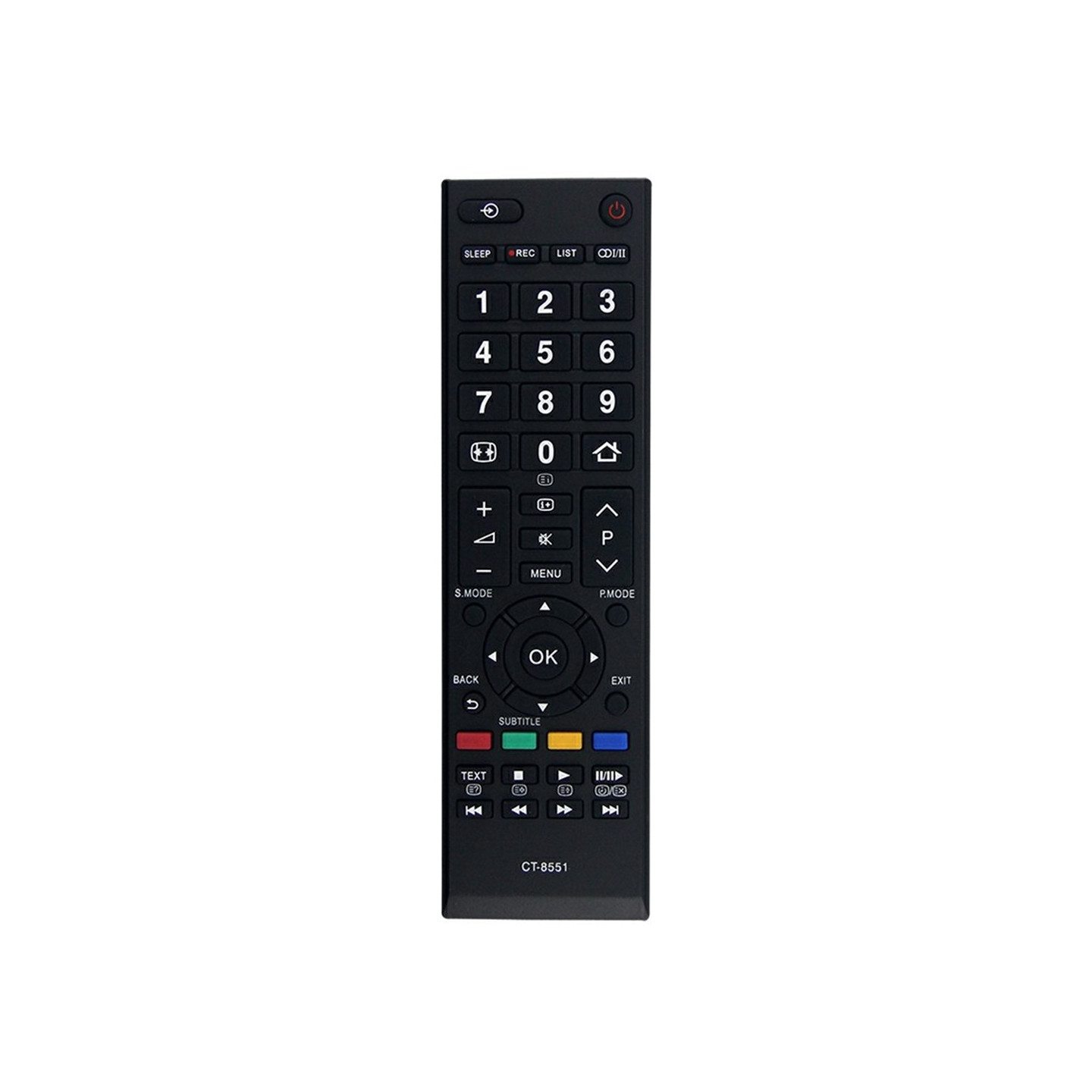 Kaukosäätimen vaihto CT-8551:lle Toshiba TV:lle