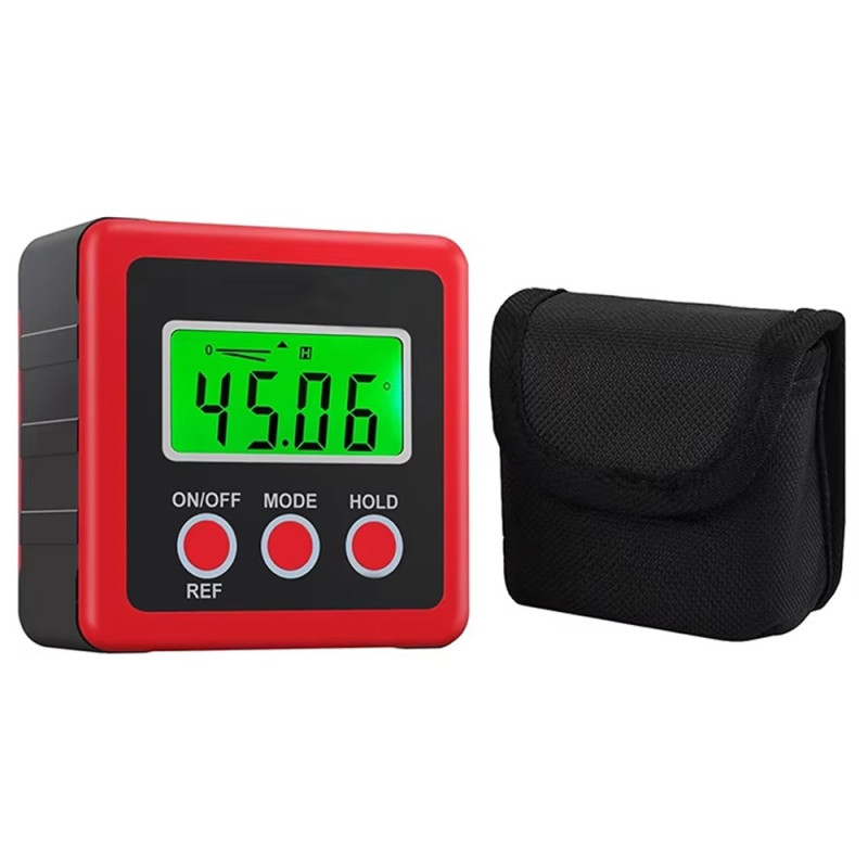 3-button digital angle meter magnetic angle gradient spirit level inclinometer
