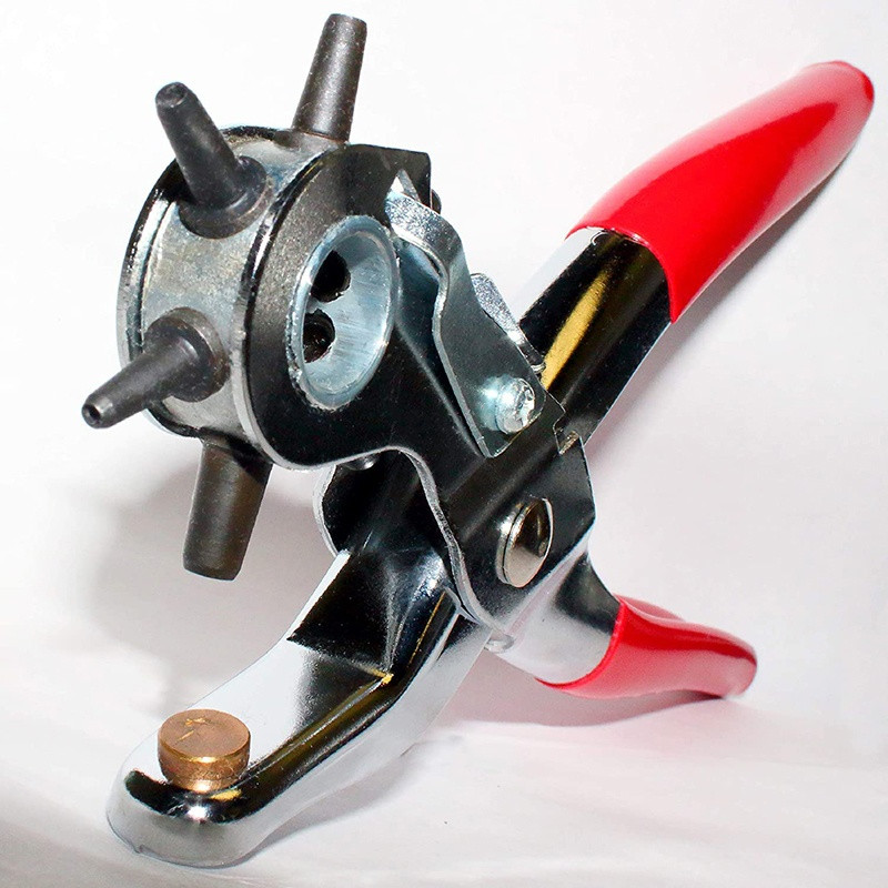 Hullstanser for lærbelte, tang, hullstanser for lær, gummi, plast