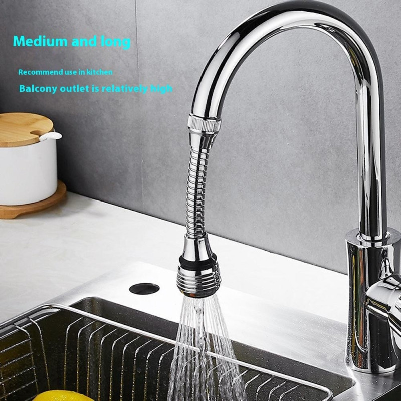 Kitchen Faucet Extender Sink Mixer 360 Degree Swivel Spout