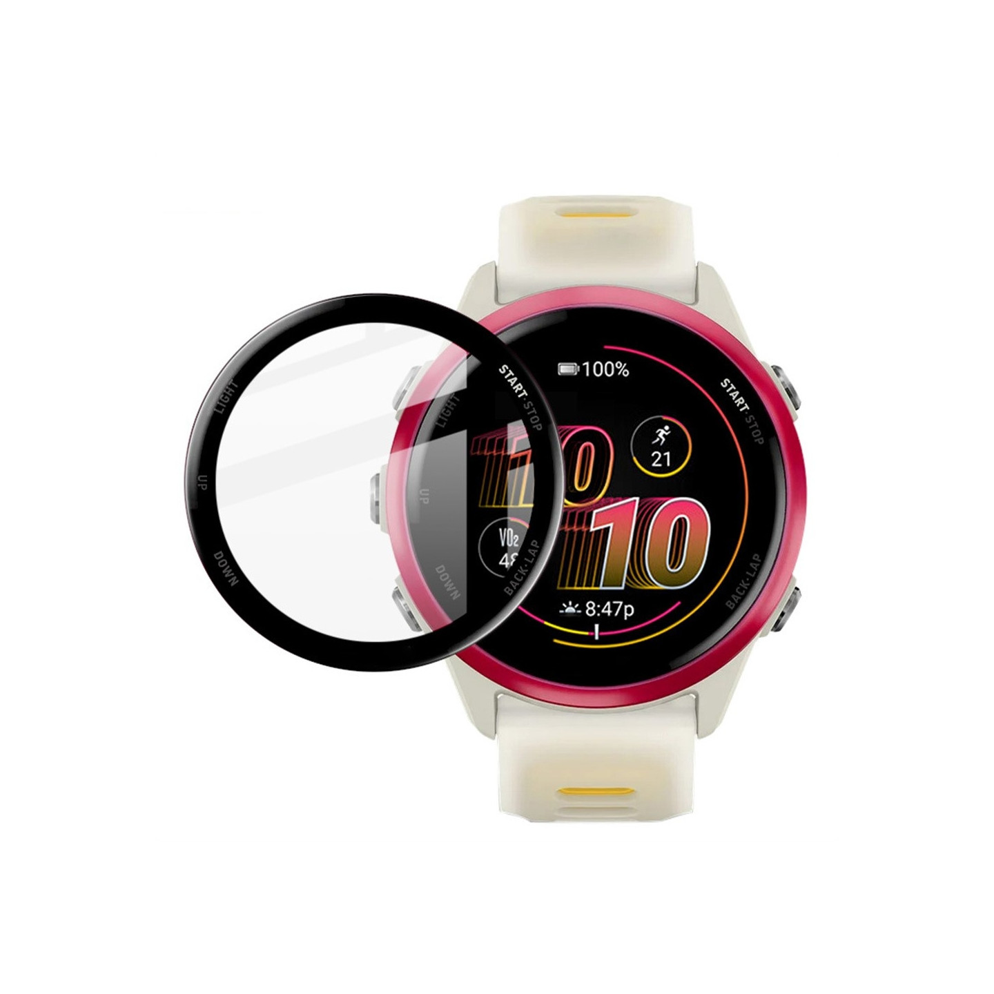 IMAK For Garmin Forerunner 570 42mm Screen Protector Anti Scratch PMMA Watch Film