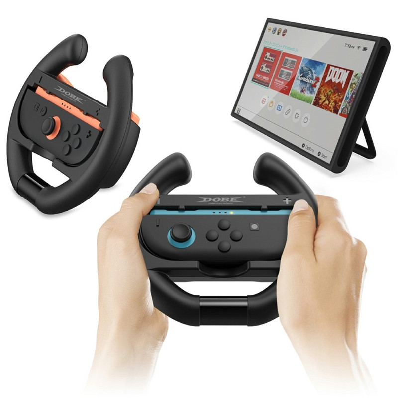 2 pieces Compatible with Nintendo Switch 2 Joy-Con Controller Holder Racing Wheel