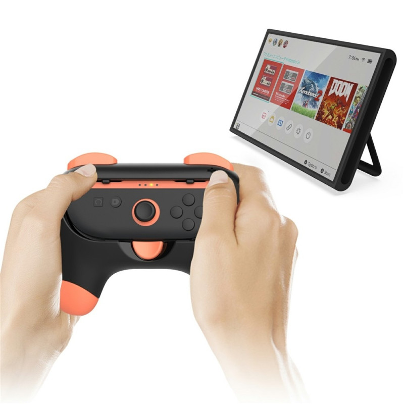 2 stk. kompatibel med Nintendo Switch, 2 venstre og højre Joy-Con-håndtag