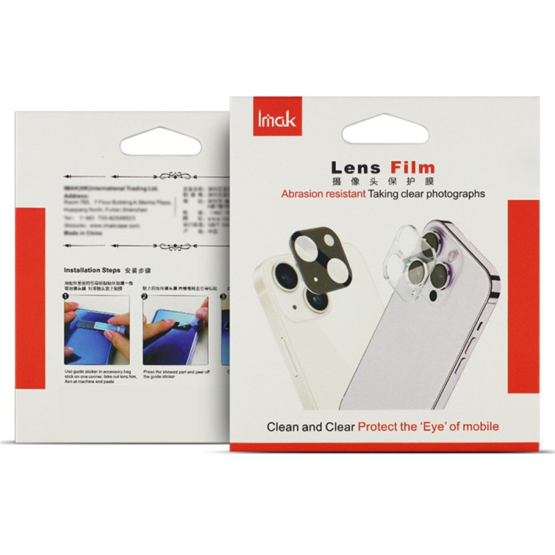 IMAK För Samsung Galaxy S25 Ultra Kameralins Film Metall Linsskydd + Härdat Glas Linsskydd - Svart