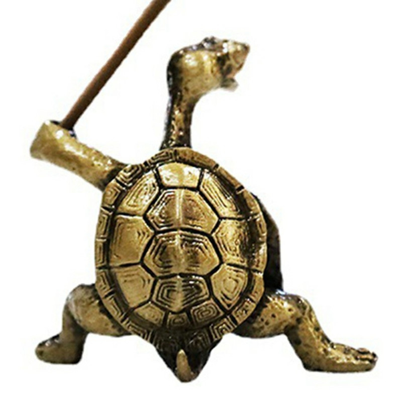Incense Holder Turtle Incense Burner Ornament Meditation - Cyan
