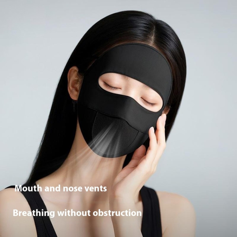 GOLOVEJOY Full Face Mask Sunscreen Silk Face Shield Face Mask