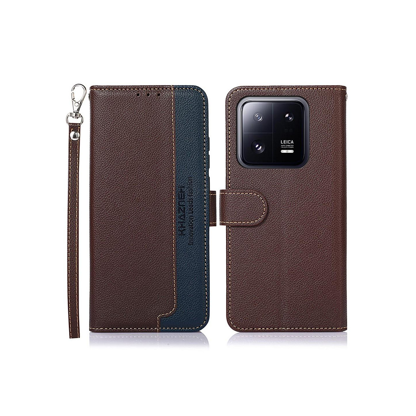 KHAZNEH telefoncover til Xiaomi 13 - brun/blå