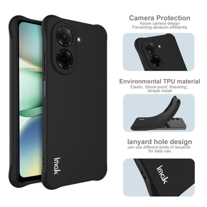 IMAK For Redmi A5 4G Deksel TPU-telefonbeskyttelse Airbag-støtsikker Matte Black