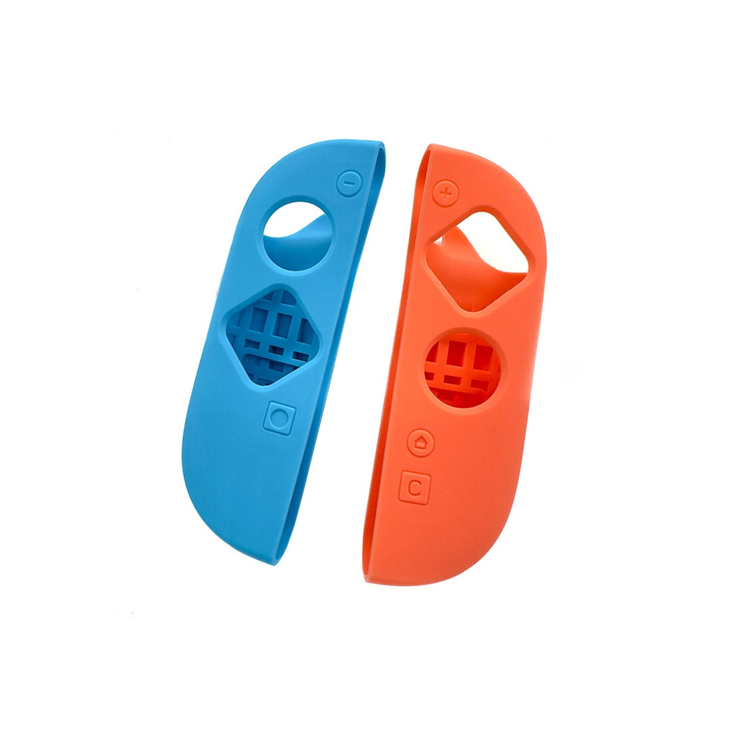 1 par kompatibel med Nintendo Switch 2 Joy-Con Controller Shell Cover - Orange+Blå