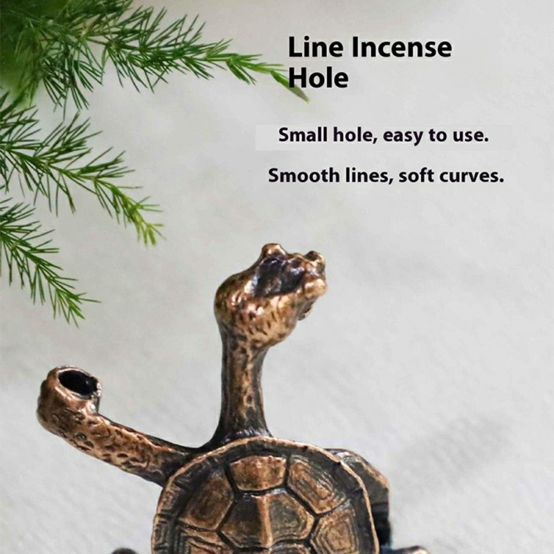 Incense Holder Turtle Incense Burner Ornament Meditation - Red