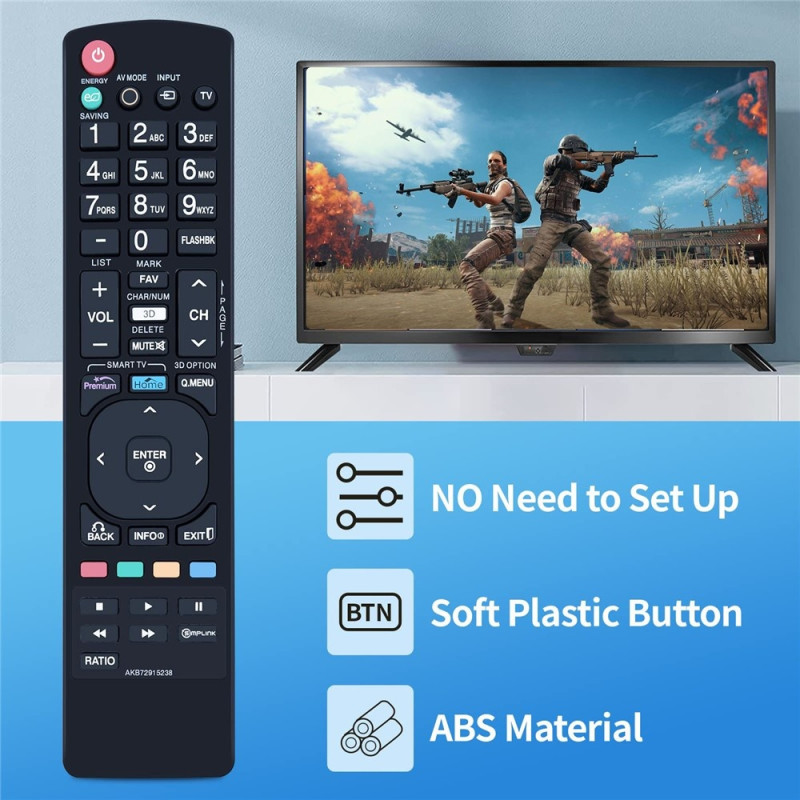 TV fjernbetjening Erstatning for AKB72915238 Til LG TV