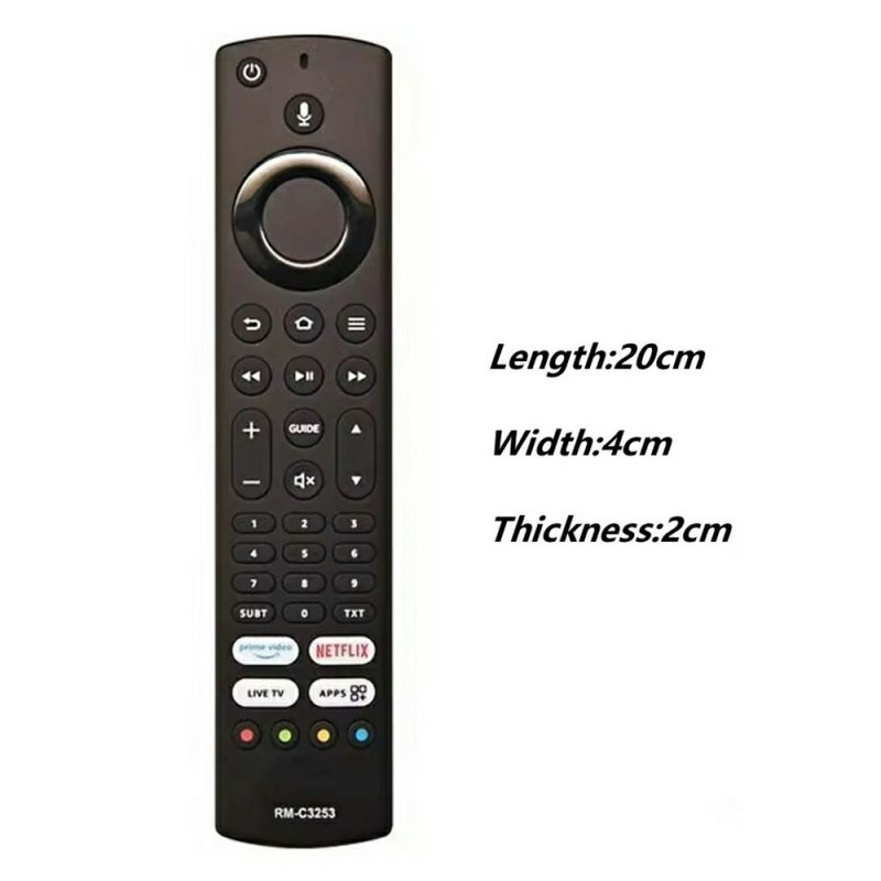Remote Control Replacement for RM-C3253 For JVC TV Voice Activated