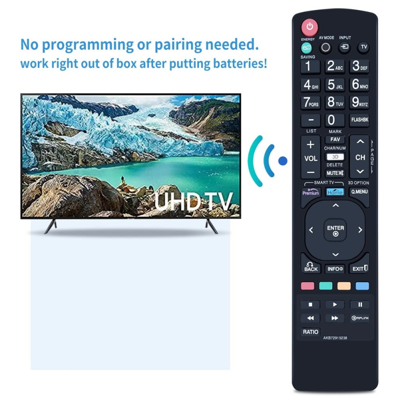 TV fjernbetjening Erstatning for AKB72915238 Til LG TV