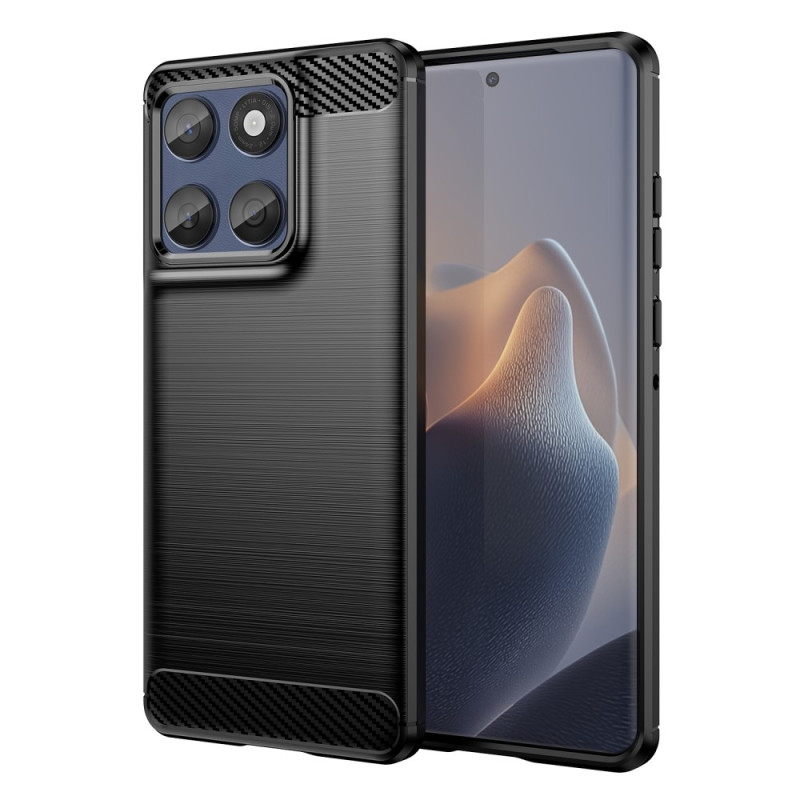 For Motorola Edge 60 5G / 60 Fusion 5G Protective Phone Case Carbon Fiber Texture Brushed