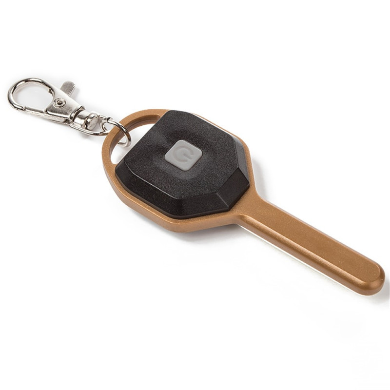 Mini LED Flashlight Keychain Portable LED Night Light Emergency Lighting - Gold