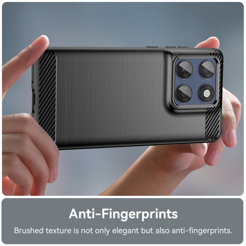 For Motorola Edge 60 5G / 60 Fusion 5G Protective Phone Case Carbon Fiber Texture Brushed