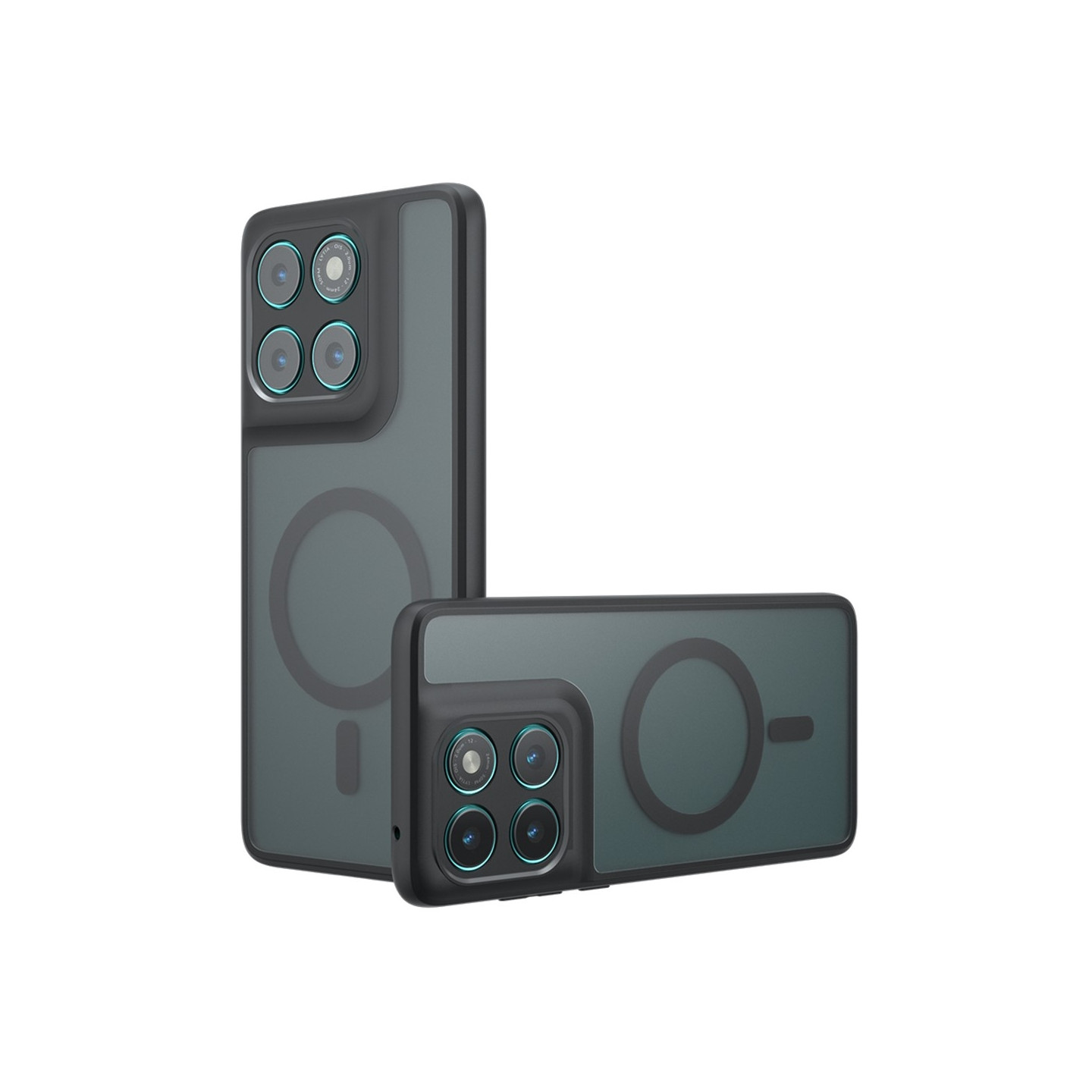 Motorola Edge 60 5G / 60 Fusion 5G Suojakuori MagSafe-yhteensopiva Pudotussuoja PC + TPU – Musta