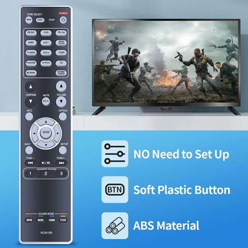 Remote Control Replacement for RC021SR For Marantz Amplifiers