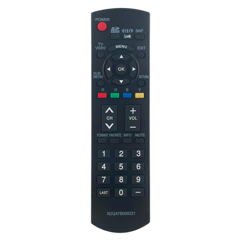 Remote Control Replacement for N2QAYB000221 For Panasonic TV