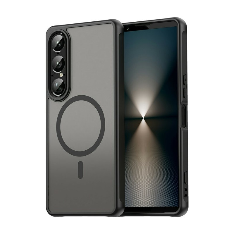 Sony Xperia 1 VII Suojakuori MagSafe-yhteensopiva Pudotussuoja PC + TPU – Musta