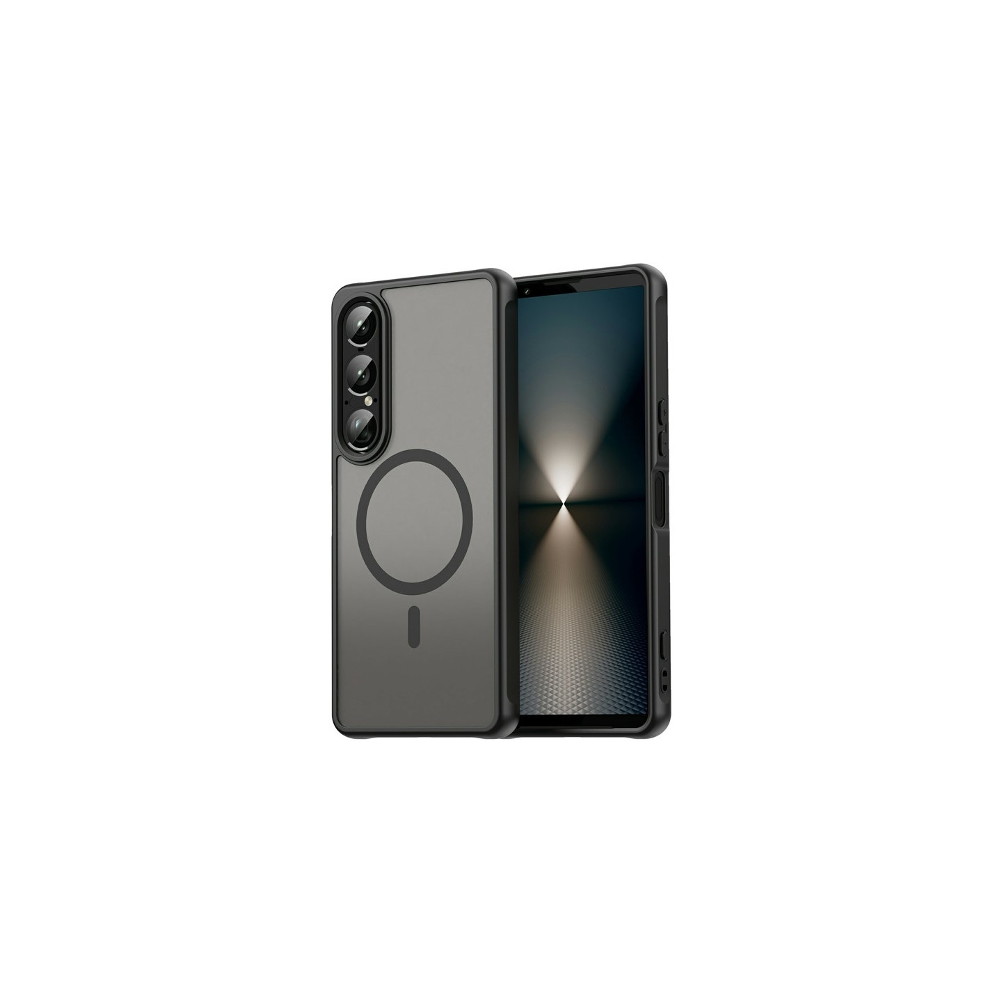Sony Xperia 1 VII Suojakuori MagSafe-yhteensopiva Pudotussuoja PC + TPU – Musta