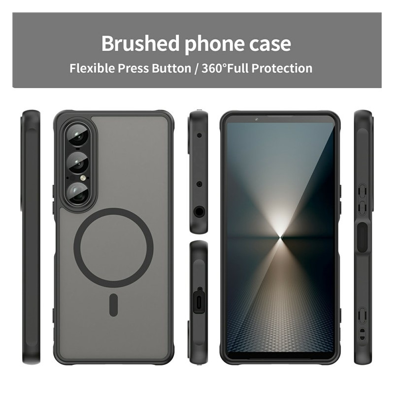 För Sony Xperia 1 VII Skal Kompatibelt med MagSafe Anti-Fall PC + TPU Telefonskal