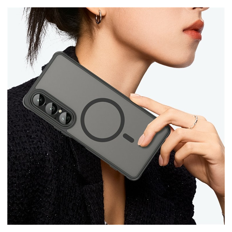 For Sony Xperia 1 VII Deksel Kompatibelt med MagSafe Anti-Fall PC + TPU Telefondeksel