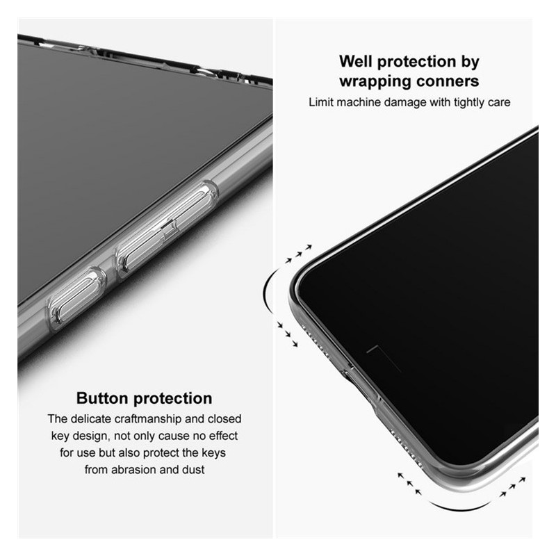 For Honor Magic7 Pro 5G Case IMAK UX-5 Series Clear TPU Slim Back Cover