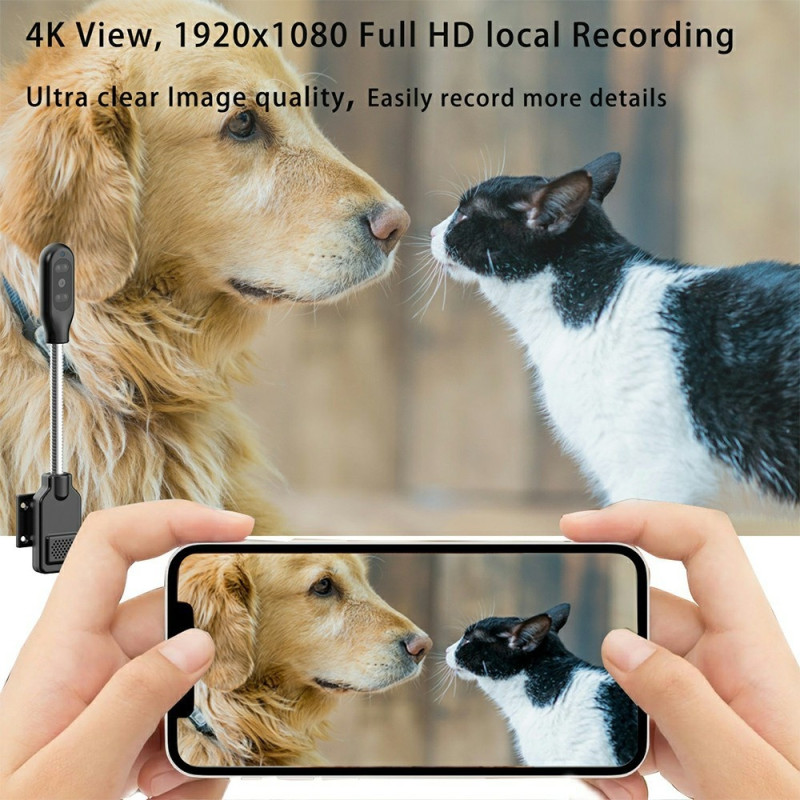 Camera Motion Detection Two-Way Surveillance Camera 4K Ultra HD Surveillance