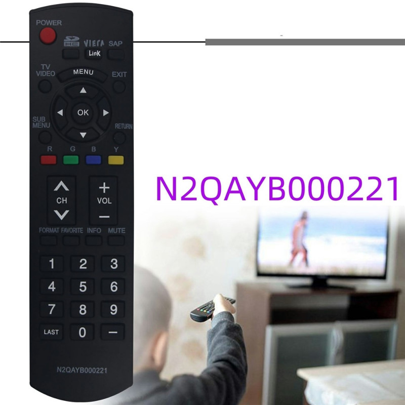 Fjernkontrollerstatning for N2QAYB000221 For Panasonic TV