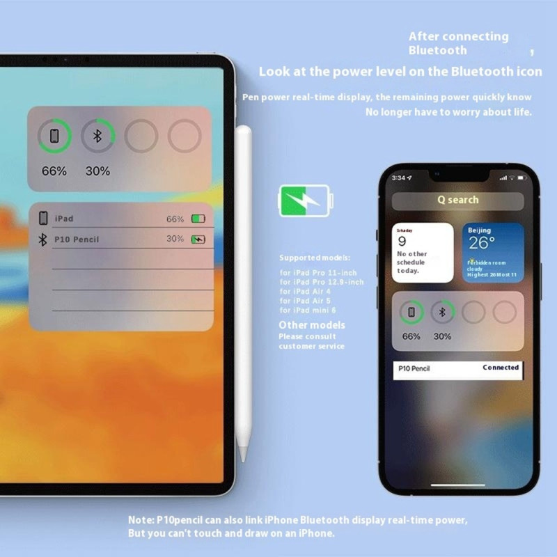 Stylus Touch Pen for iPad Air 2022 iPad mini 2021 iPad Pro 12.9 2021 With Multiple