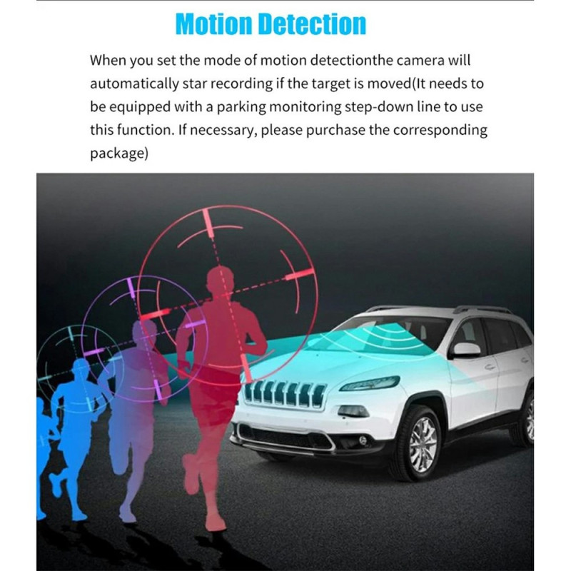 4K front 2K rear car dashcam 3" dual lens WiFi smartphone connection