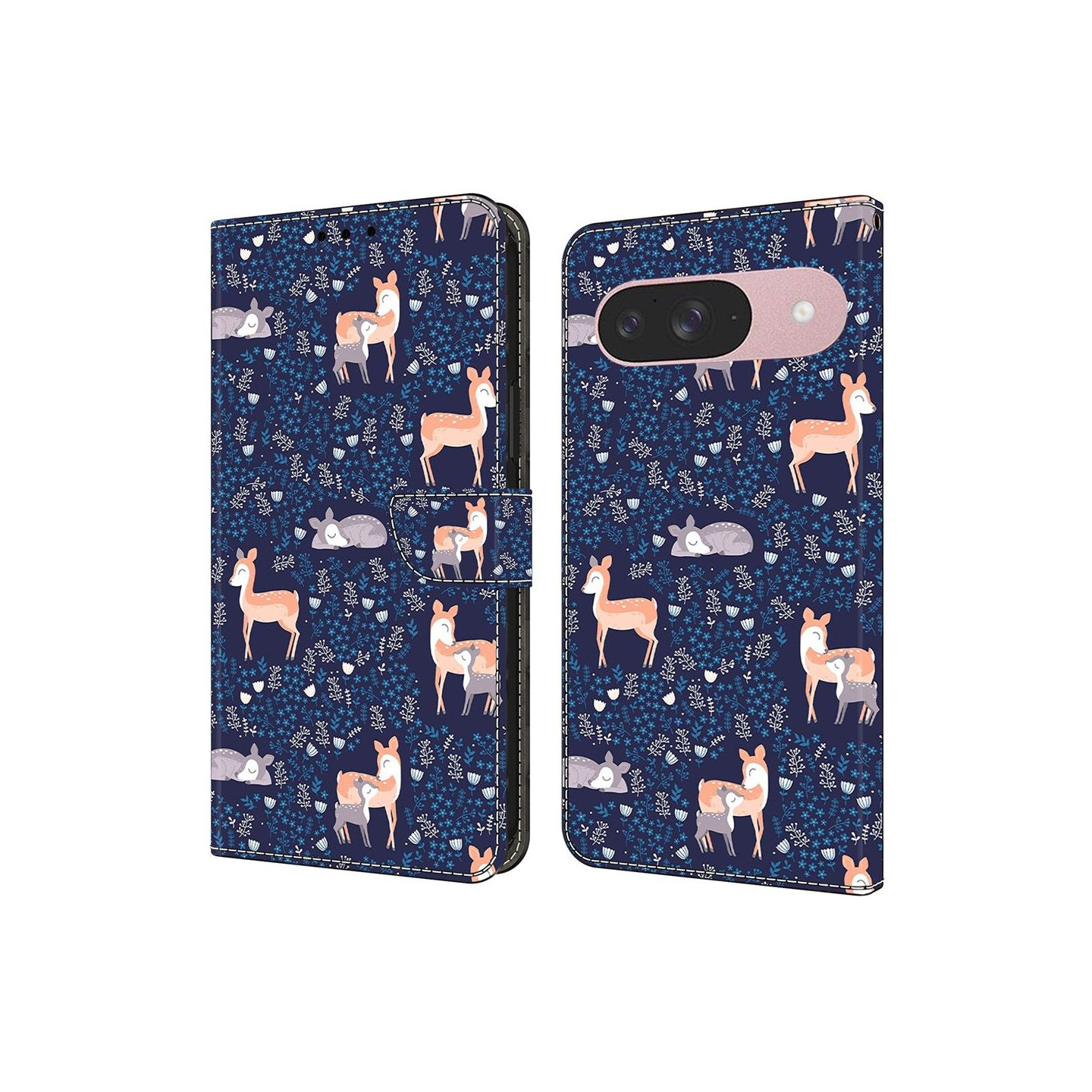 Til Google Pixel 10 Pro / 10 / 9 Pro / 9 Plånboksfodral Mønstertrykt PU-læder Flip Stativ Mobilcover