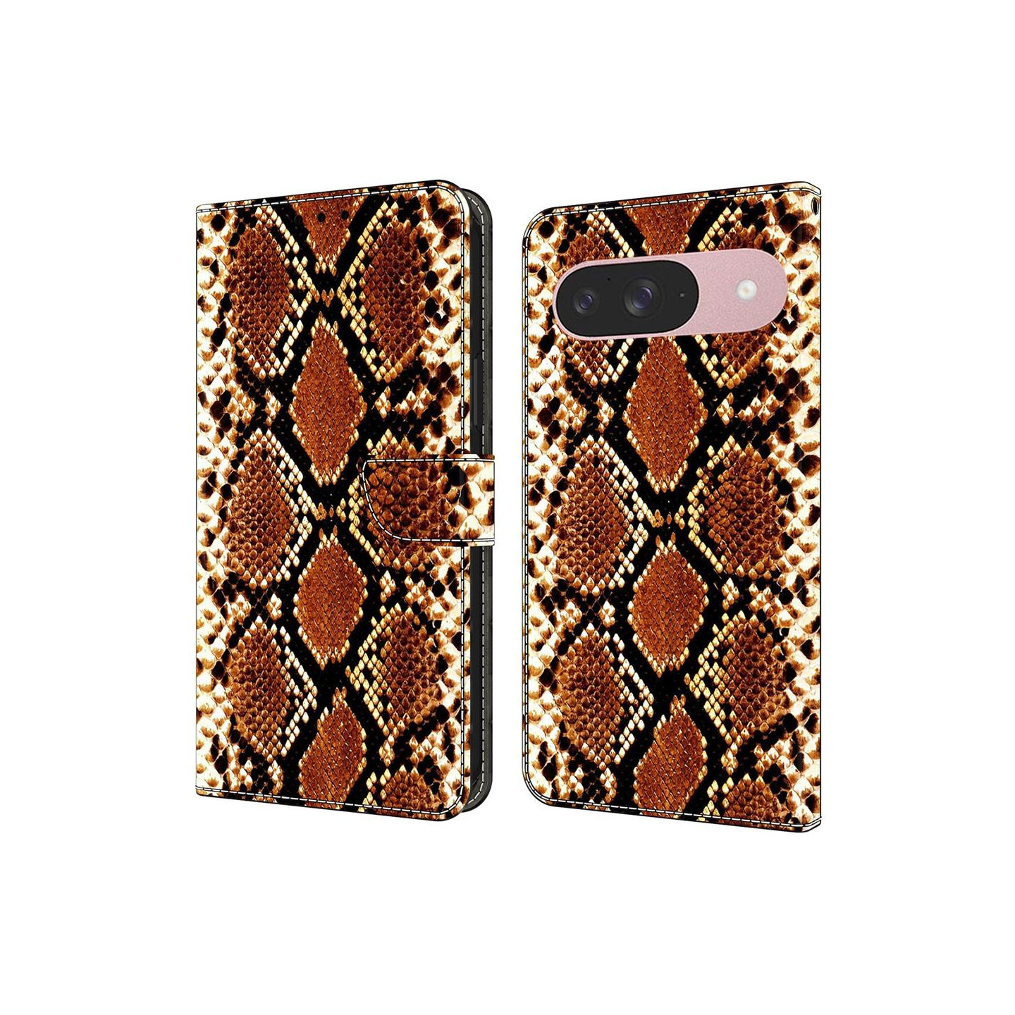 Til Google Pixel 10 Pro / 10 / 9 Pro / 9 Plånboksfodral Mønstertrykt PU-læder Flip Stativ Mobilcover