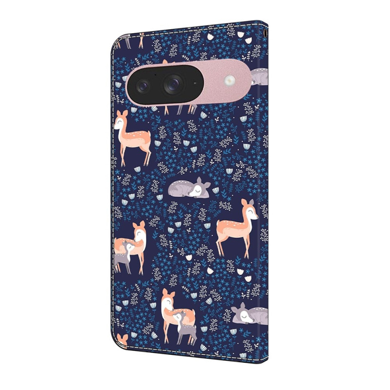 Til Google Pixel 10 Pro / 10 / 9 Pro / 9 Plånboksfodral Mønstertrykt PU-læder Flip Stativ Mobilcover