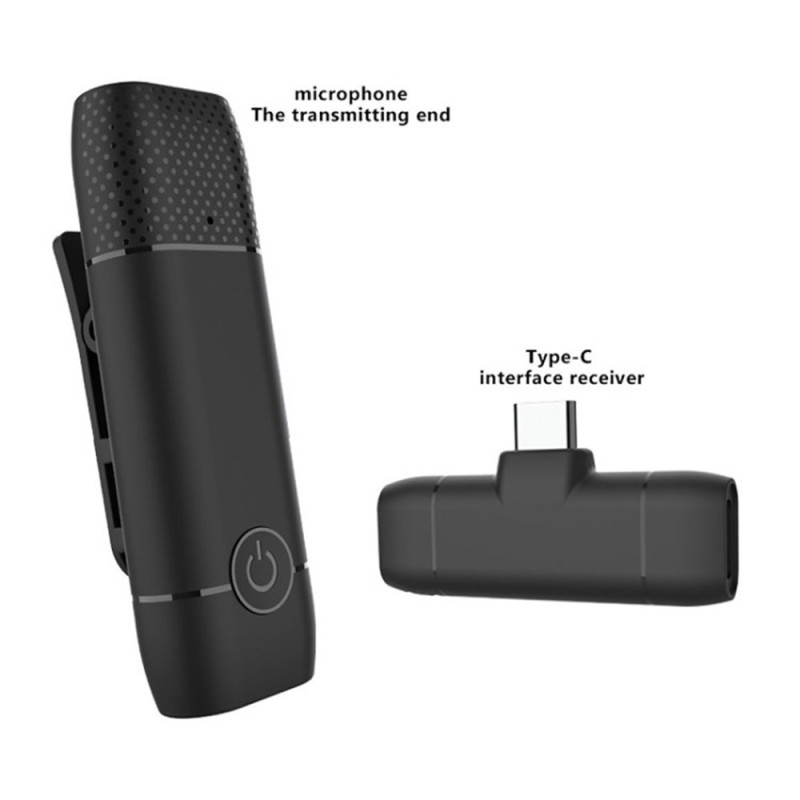 Wireless Microphone Lavalier for Streaming Vlogging Live Broadcasting - USB-C