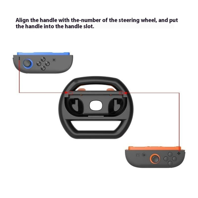 2 st kompatibla med Nintendo Switch 2 Joy-Con-handtag Racing Rattgrepp Tillbehör