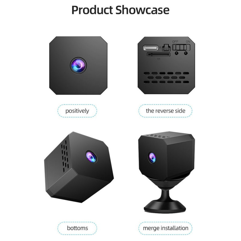 Sikkerhedskamera + 32 GB nattesyn, overvågning, bevægelsesdetektion, fjernvisning