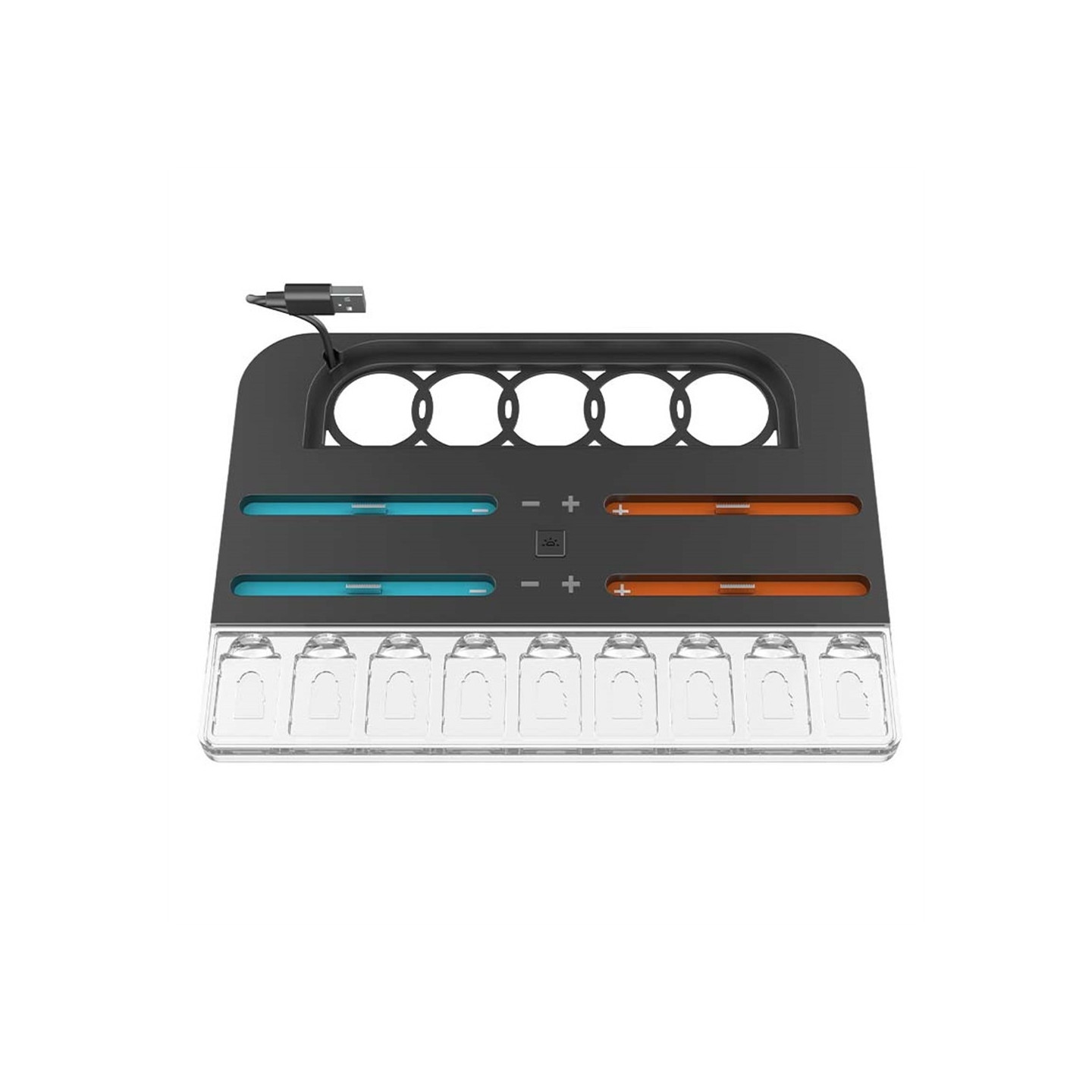 Kompatibel med Nintendo Switch 2 ladestasjon for 4 Joy-Con-kontrollere