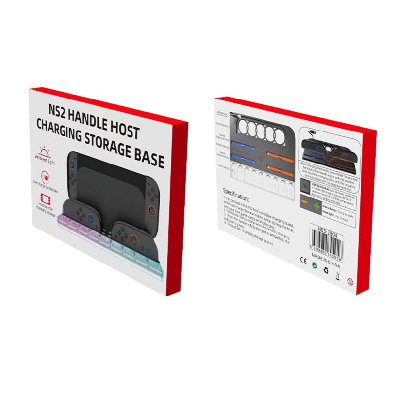 Compatible with Nintendo Switch 2 Charging Dock for 4 Joy-Con Controllers