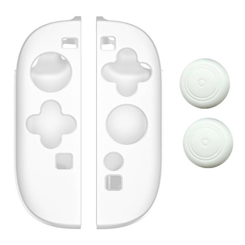 1 Pair Compatible with Nintendo Switch 2 Controllers Case Cover Protection 2 Covers - White