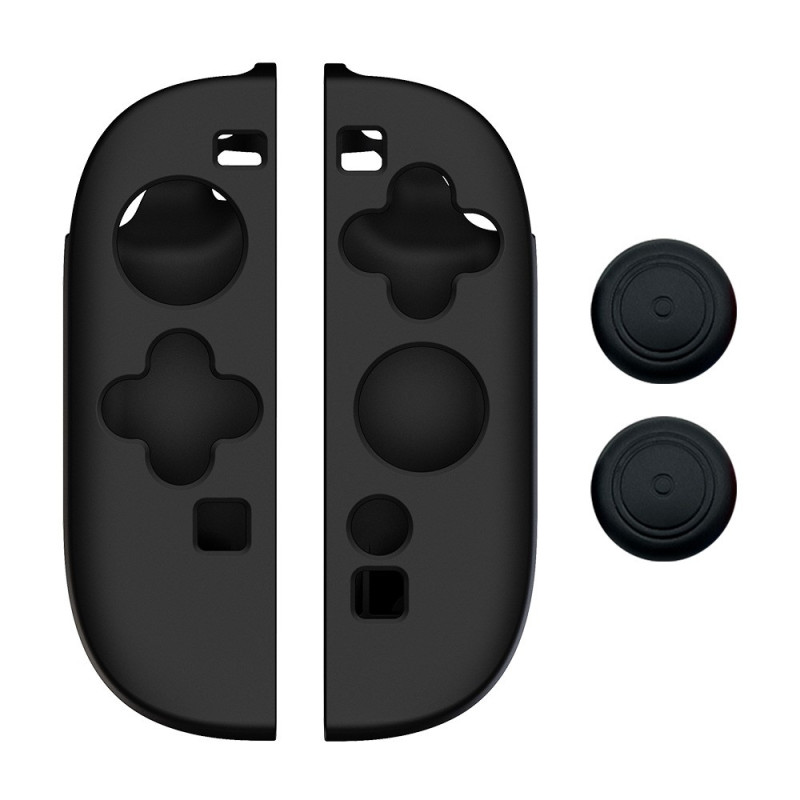 1 pari yhteensopivaa Nintendo Switch 2 -ohjainten kanssa, kotelon suojaus 2 suojusta - Musta