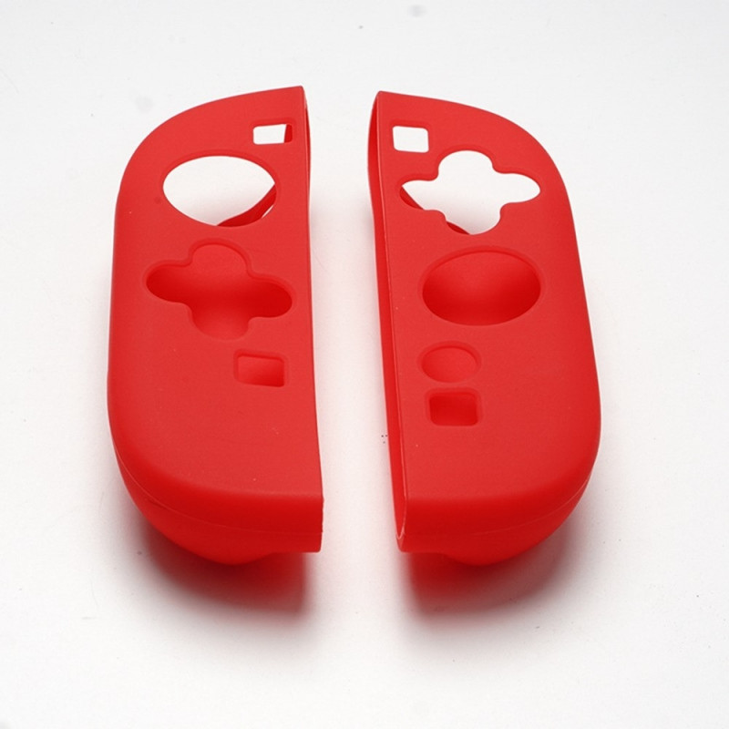 1 Pair Compatible with Nintendo Switch 2 Controllers Case Cover Protection 2 Covers - Red/Blue