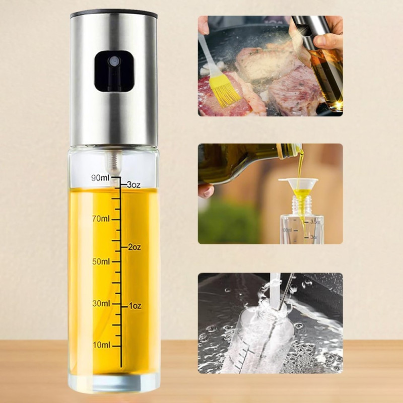 100 ml keittiön ruokaöljypullo 100 ml suihkepullo oliiviöljyetikka soijakastike