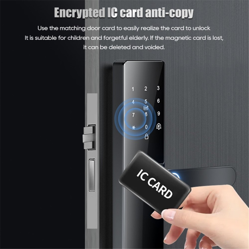 Lock Tuya Smart Electronic Door Lock Fingerprint Password - 16 cm Lock Body