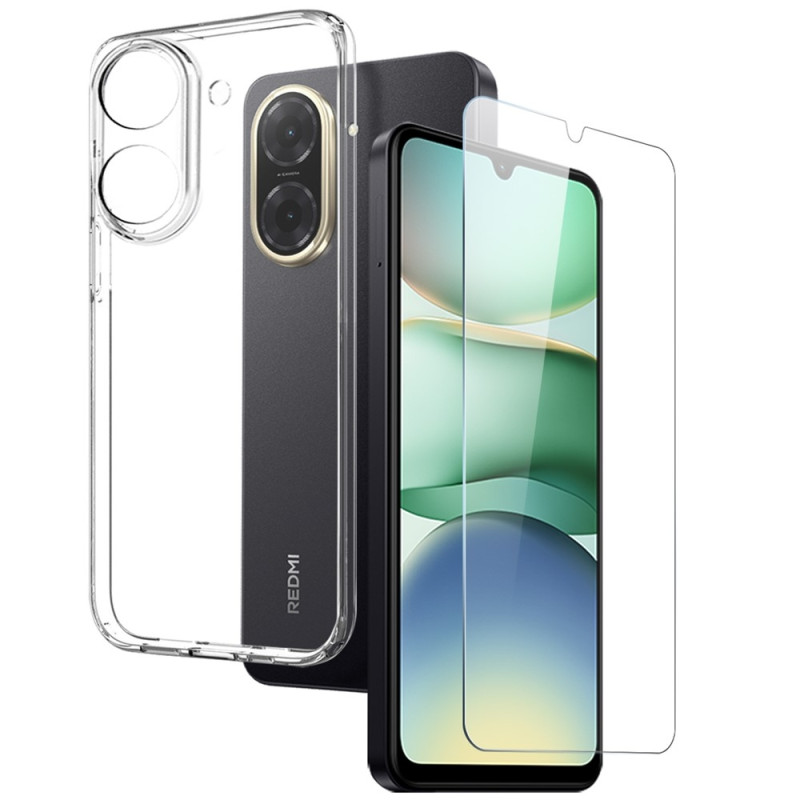 NORTHJO Xiaomi Redmi A5 4G Clear Case Soft TPU Puhelimen Kuori, jossa Karkaistu Lasi Näytön Suojus