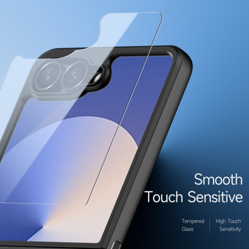 For Samsung Galaxy Z Flip7 5G Deksel DUX DUCIS Aimo-serien Telefondeksel REACH-sertifisert - Svart